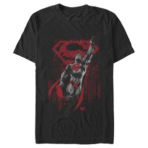 Men's Superman Grunge Hero Flight T-Shirt - 1 of 4