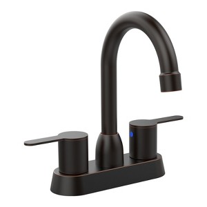 Phiestina 2 Handles Bathroom Sink Faucet, Oil Rubbed Bronze Centerset RV Faucet for 2/3 Hole - 1 of 4