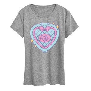 Women's - Polly Pocket - Quilted Heart Case Short Sleeve Graphic T-Shirt - 1 of 4