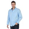 Gioberti Men's 100% Cotton Twill Oxford Shirt with Contrast - 3 of 3