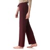 Rekucci Women’s Soft Knit Straight Leg Loungewear Pants with Pockets – Mid-Rise, Drawstring Waist, Relaxed Fit - 2 of 3
