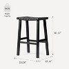 Maven Lane Noah Backless Bar Stool with Faux Leather 30" - 2 of 4