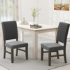 Tangkula Dining Chair Set of 2 Mid-Century Modern Velvet Fabric Upholstered Chairs - 3 of 4