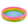 Intex Sunset Glow 58" x 13" Inflatable Vinyl Toddler 3-Ring Colorful Backyard Kids Splash Pool for Children 2+ Years Old, 6 Pack, Multicolor - 2 of 4
