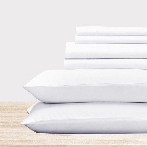 6 Piece Sheet Set With 4 Pillowcases - 400 Thread Count 100