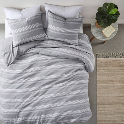 Ansley Striped Organic Cotton Yarn Dyed Duvet Set - Clean Spaces
