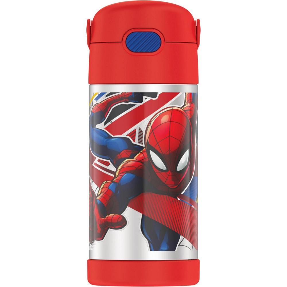 Thermos Spider-Man 12oz FUNtainer Water Bottle with Bail Handle - Red