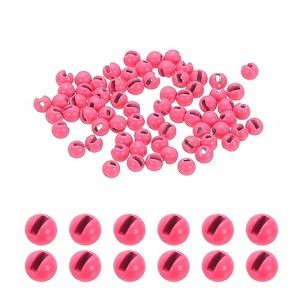Unique Bargains Fly Tying Slotted Tungsten Round Beads for Variety Jig Hooks 70 Pcs - 1 of 4