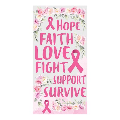 Fun Express Pink Ribbon Door Cover