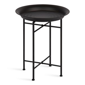 Kate and Laurel Mahdavi Round Metal Accent Table - 1 of 4