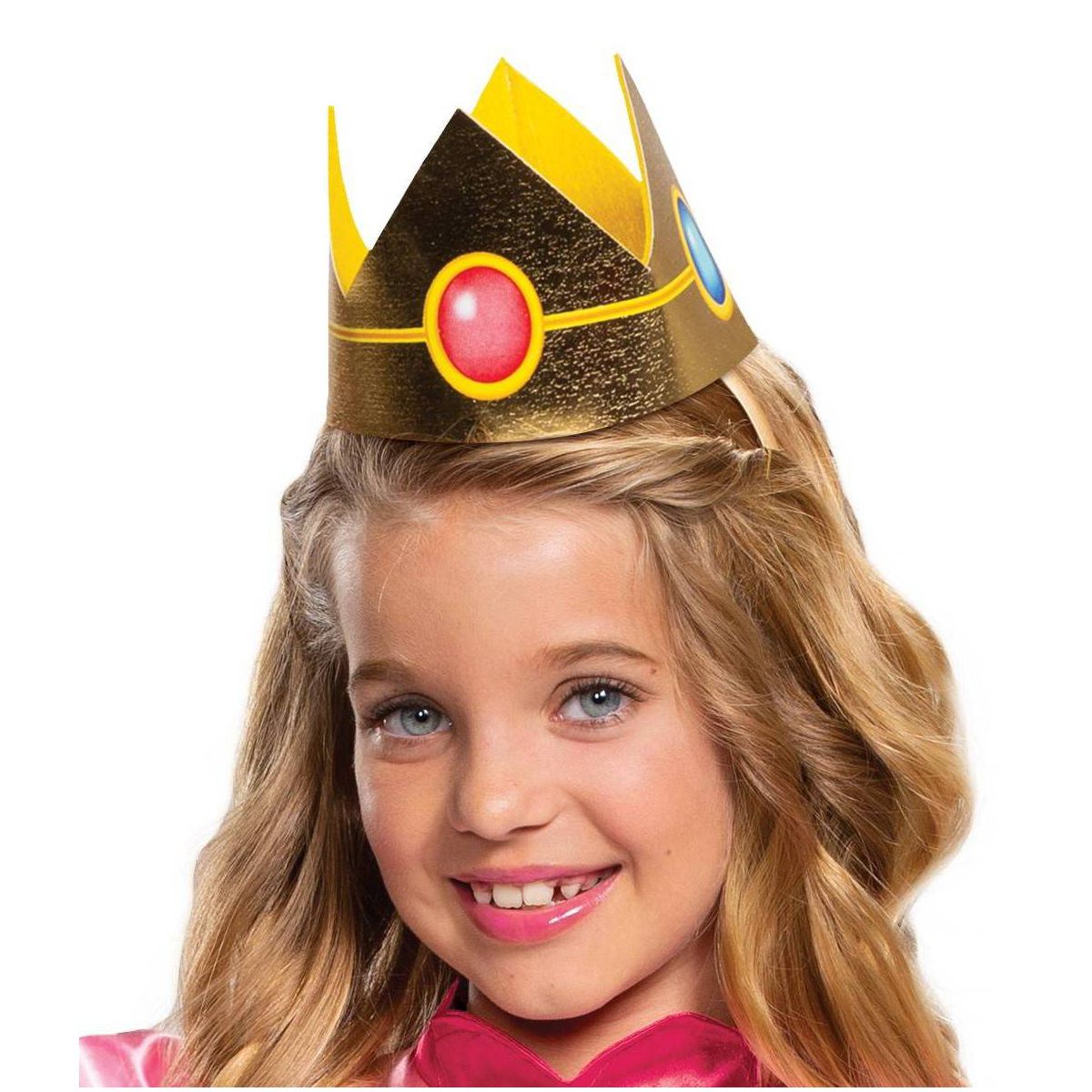 Nintendo Super Mario Princess Peach Kids' Halloween Costume Dress with Headpiece - thumbnail 3