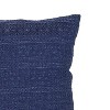 18x18 Outdoor Indoor Subtle Geo Filled Throw Pillow Navy Polyester by Foreside Home & Garden - 3 of 4