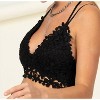 Women's Love Letter Lace Flower Crop Top - HYFVE - 2 of 3