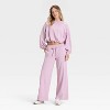 Women's Mid-Rise Foldover Wide Leg Pants - JoyLab™ - 3 of 3