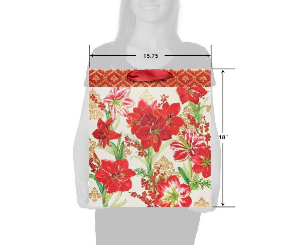 Papyrus Holiday Bloom Jumbo Gift Bag