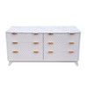6 Drawers Dresser, with Faux Marble Top, Drip Pattern, TV Stand, Wood Drawer for Bedroom, Living Room, Hallway - 2 of 4