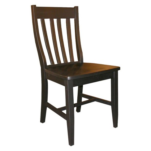 Schoolhouse Dining Chair Wood/Black (Set Of 2) - International Concept ...