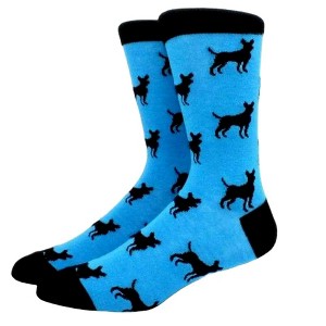 Dog Pattern Socks from the Sock Panda (Men's Sizes Adult Large) - 1 of 4
