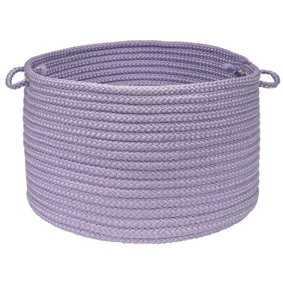 Colonial Mills Simply Home Solid - Amethyst 24"x24"x14"  100% Polypropylene Round