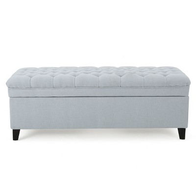 NicBex Modern 50" Storage Bench Wood Accent Stools with Button Tufted Top for Bedroom and Entryway