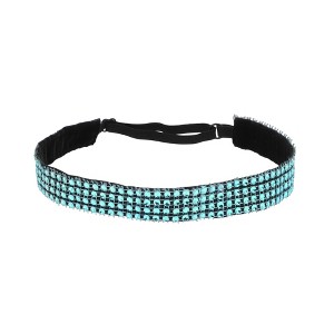 Unique Bargains Women's Adjustable Rhinestone Headbands 1 Pc - 1 of 4