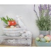 AuldHome Design Round Decorative Wood Baskets, 3pc Set; Colored Round Fruit & Gift Baskets for Home Decor, Holiday and More - 3 of 4