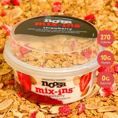 noosa Strawberry Mix-ins Aussie Style Yogurt - 9g Protein 5.8oz