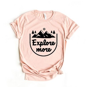 Simply Sage Market Women's Explore More Mountain Short Sleeve Graphic Tee - 1 of 4