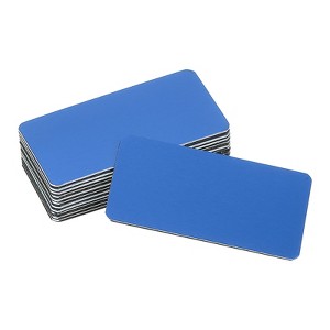 Unique Bargains Anodized Aluminium DIY Engraved Blank Nameplate Office Signages 12 Pcs - 1 of 4