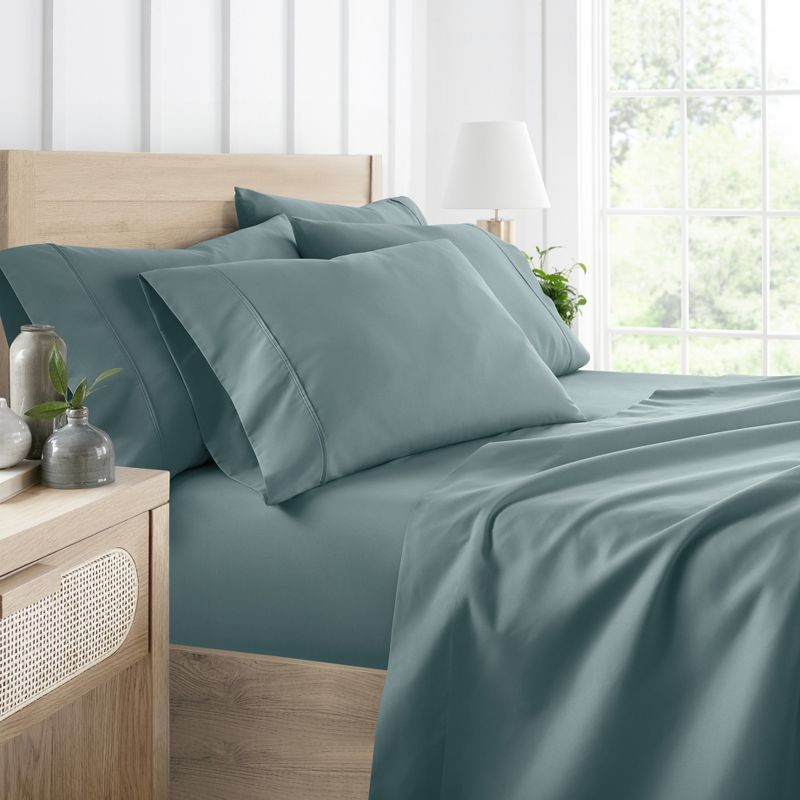 Solid 6 Piece Sheet Set - Ultra Soft, Easy Care - Becky Cameron (Extra Pillow Cases!), 1 of 14