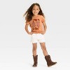 Toddler Girls' Cowboy Boots Graphic T-Shirt - Cat & Jack™ Brown - 4 of 4