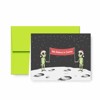 Paper Frenzy Aliens Outer Space We Believe in Santa Funny Humorous Christmas Holiday Cards with Lime Green Envelopes - 25 pack - 3 of 3