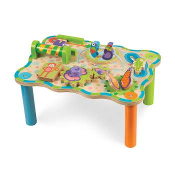 Melissa & Doug First Play Childrens Jungle Wooden Activity Table for Toddlers