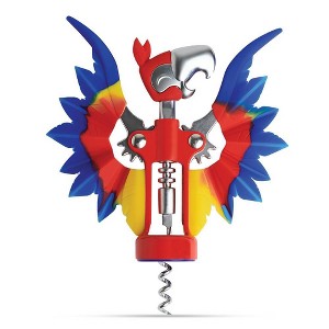 Ototo Holiday Gift Silicone and Steel Pinot Parrot Wine Opener - 1 of 4