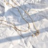 Personalized Chunky Initial Necklace: 14K Gold Plated Bubble Balloon Charm Pendant for Women - 4 of 4