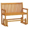 Swing Bench Brown Solid acacia wood 43.3 in Swing BenchvidaXL - 2 of 4
