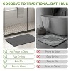 Zevemomo Stone Bath Mat,Diatomaceous Earth Stone Shower Mat for Bathroom,Absorbent Bath Mats,Barhroom Floor Mat,Quick Drying,Easy to Clean,23.6 x 15.4 - 3 of 4