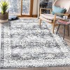 Vintage Machine Washable Rug - Stain Resistant Non-Slip Low Pile Indoor Carpet for Living Room, Bedroom - 2 of 4