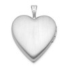 Black Bow Jewelry Sterling Silver 20mm Quilt Design Heart Locket - 3 of 4