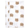 Hudson Baby Infant Boy Cotton Flannel Burp Cloths and Receiving Blankets, 14-Piece, Little Bear, One Size - 2 of 2