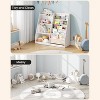 SUGIFT 4-Tier Kids Bookshelf and Toy Storage, 5 Layer Fabric Toddler Bookshelf, Kids Toy Storage Organizer, Sling Kids Bookcase - 4 of 4