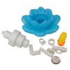 Swimline Floating Blue Blossom Flower Triple Tier Water Fountain for Swimming Pools 11" - White/Blue - 2 of 3