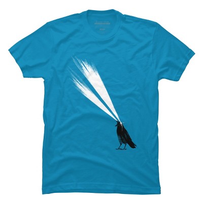 Men's Design By Humans Laser crow By astronautARC T-Shirt