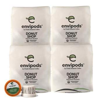 Fresh Roasted Coffee Donut Shop Organic Medium Roast - 48ct compostable envipods