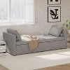 NicBex Small Single Daybed, Upholstered Chaise Lounger Day Bed with Pillows, Sofa Bed Frame with with 2 Drawers, No Mattress Needed - 3 of 4