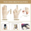 ZUPPAD Womens Long Scarf Gloves and Hat Set Cold Weather Hat Scarf Glove Set for Women Winter Beanie Hats with Pom Pom Hat and Glove Sets - 3 of 4