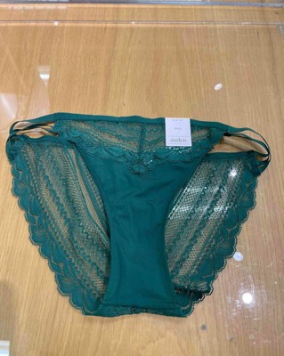 Women's Seamless Bikini Underwear - Auden™ Green Confetti XL