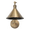 Uttermost Exeter 1-Light Adjustable Wall Sconce – 28"H x 8"W Aged Brass Metal Cone Shade Classic Design - 4 of 4