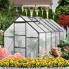 NicBex 6x12 FT Polycarbonate Greenhouse with Raised Base and Anchor Aluminum Heavy Duty Walk-in Greenhouses for Outdoor Backyard in All Season, Black - 2 of 4