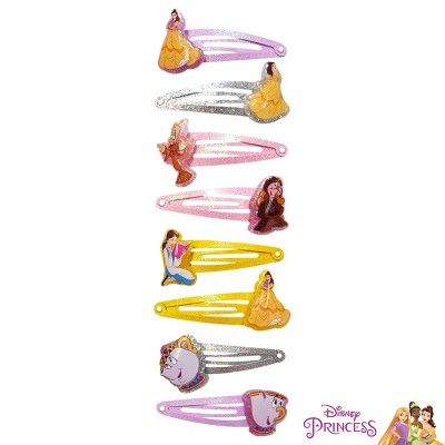 Disney Princess Hair Clips  8-Pack Sna Clips – Disney Princess Belle Multicolor Set – Age 3+